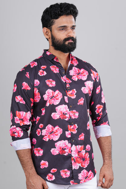Summer floral print shirt