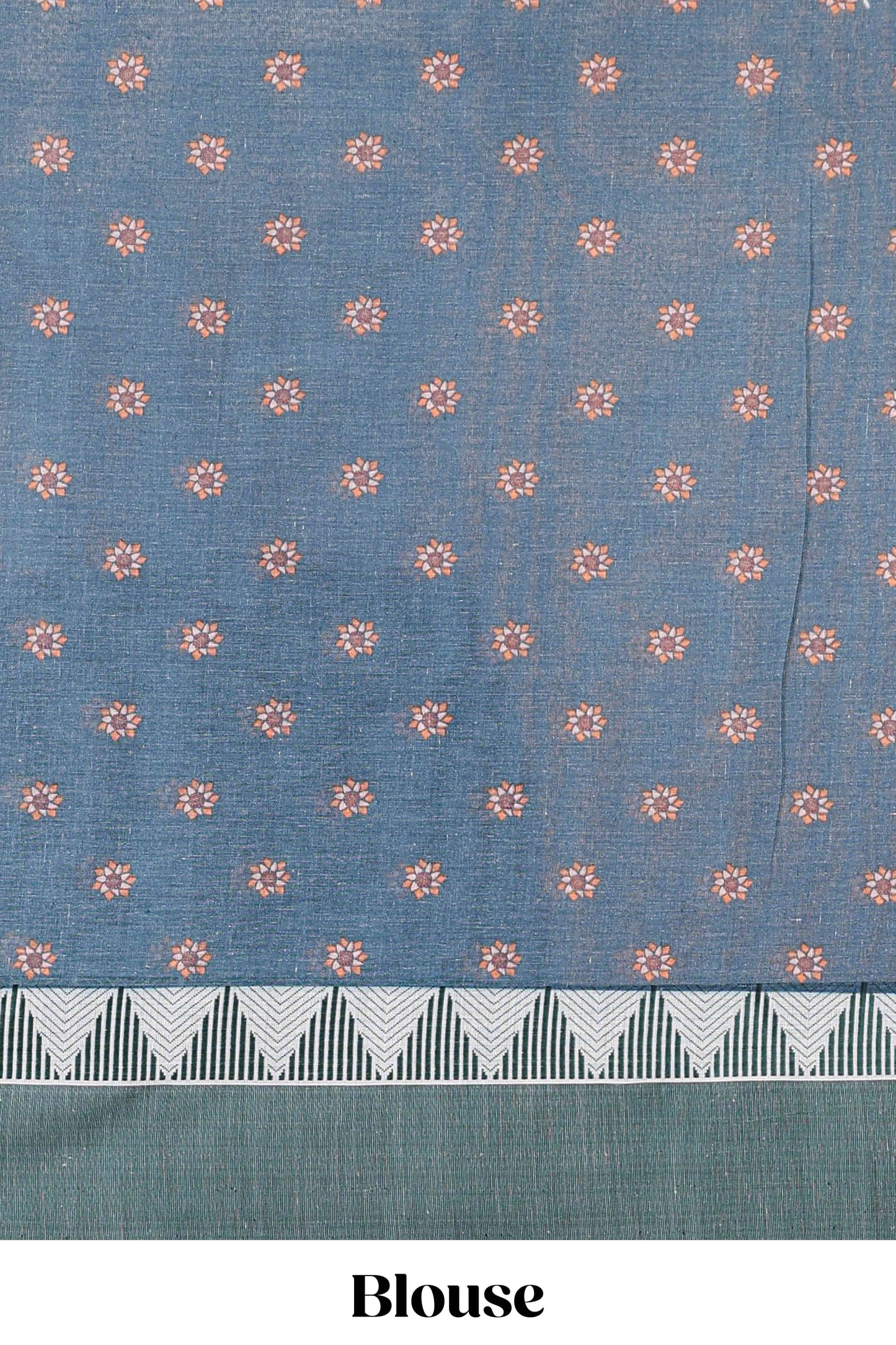 Sandal chirala cotton floral digital print saree with thread border