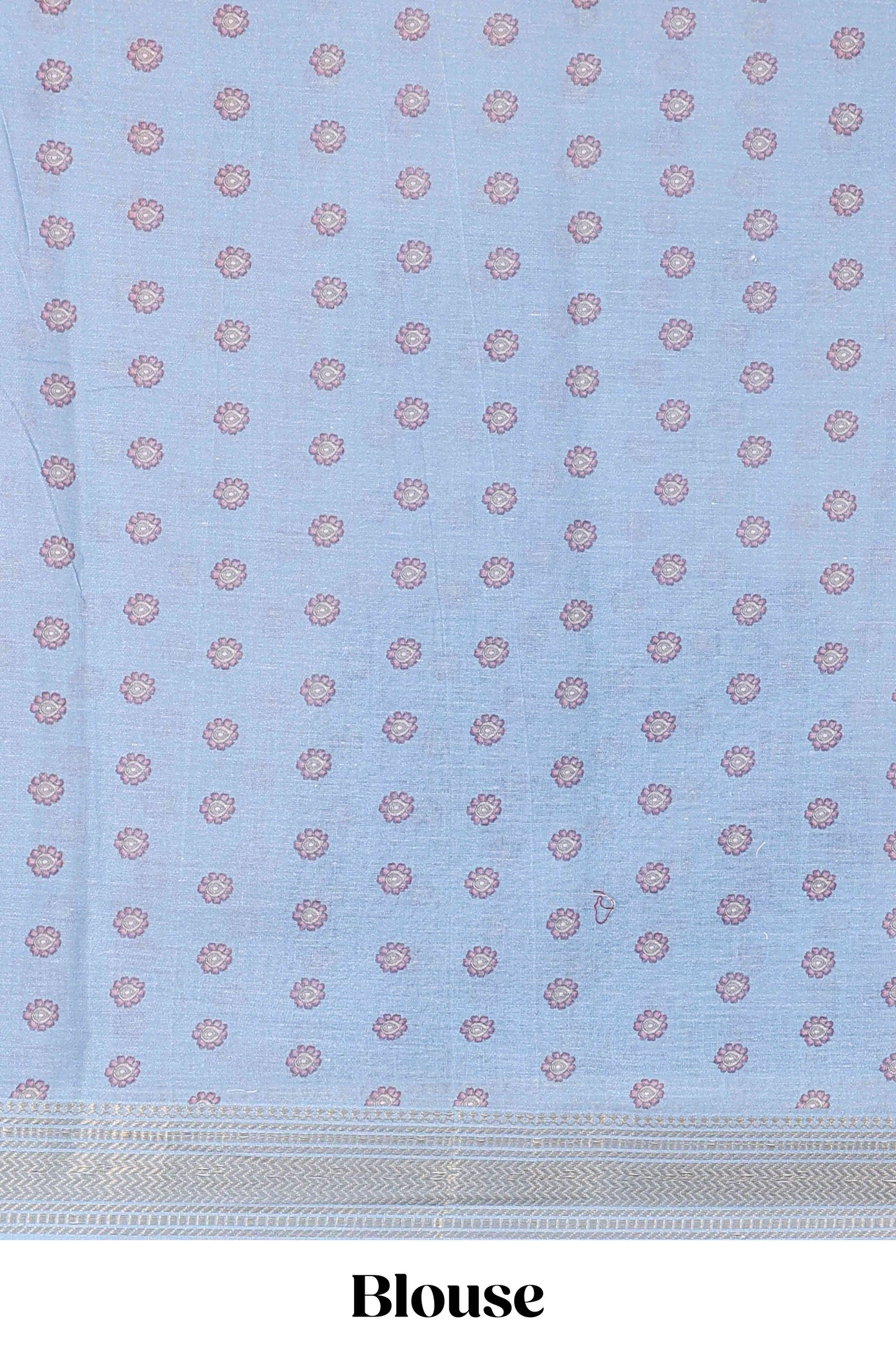 Turquoise green chirala cotton floral and animal theme digital print saree with zari border