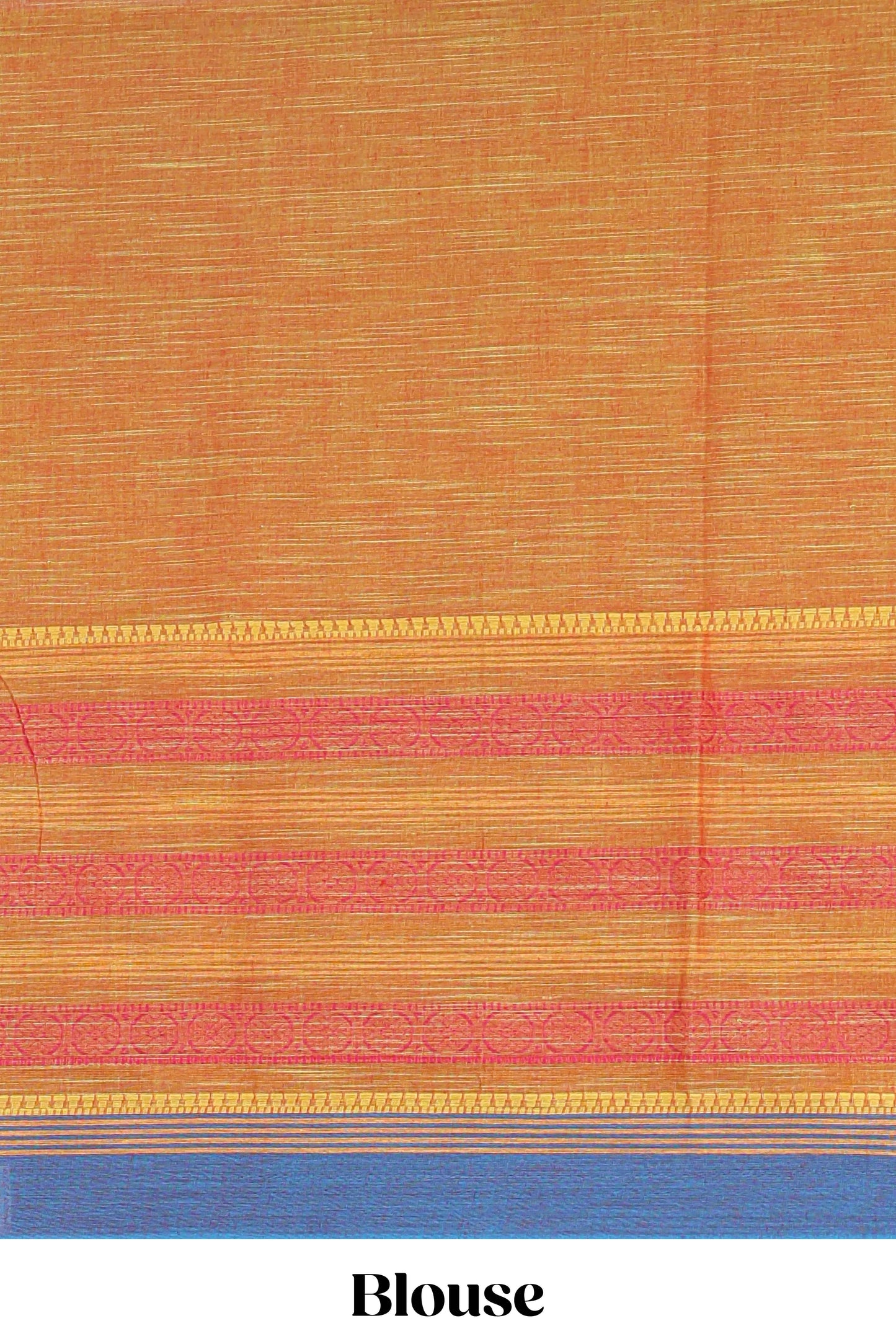 Green plain bottom striped chirala cotton saree with contrast border and striped pallu & blouse