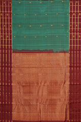 Teal Kanchipuram silk sarees