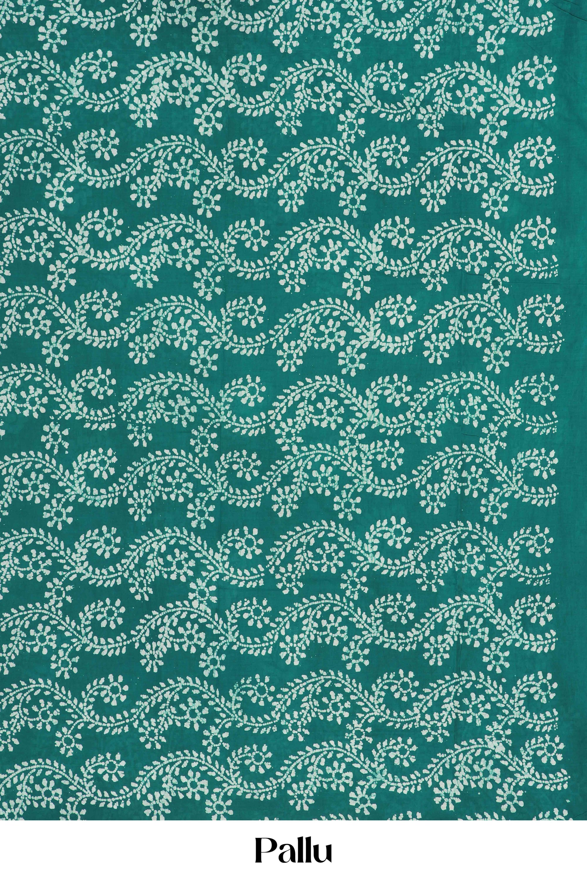 Teal sungudi cotton weave 