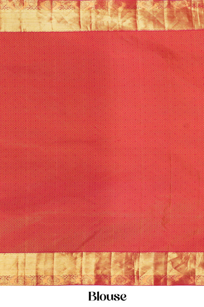 Traditional blue silk saree