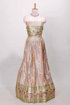 Traditional dhavani golden celebration wear