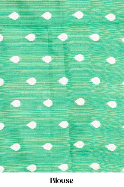  Traditional elegance green saree