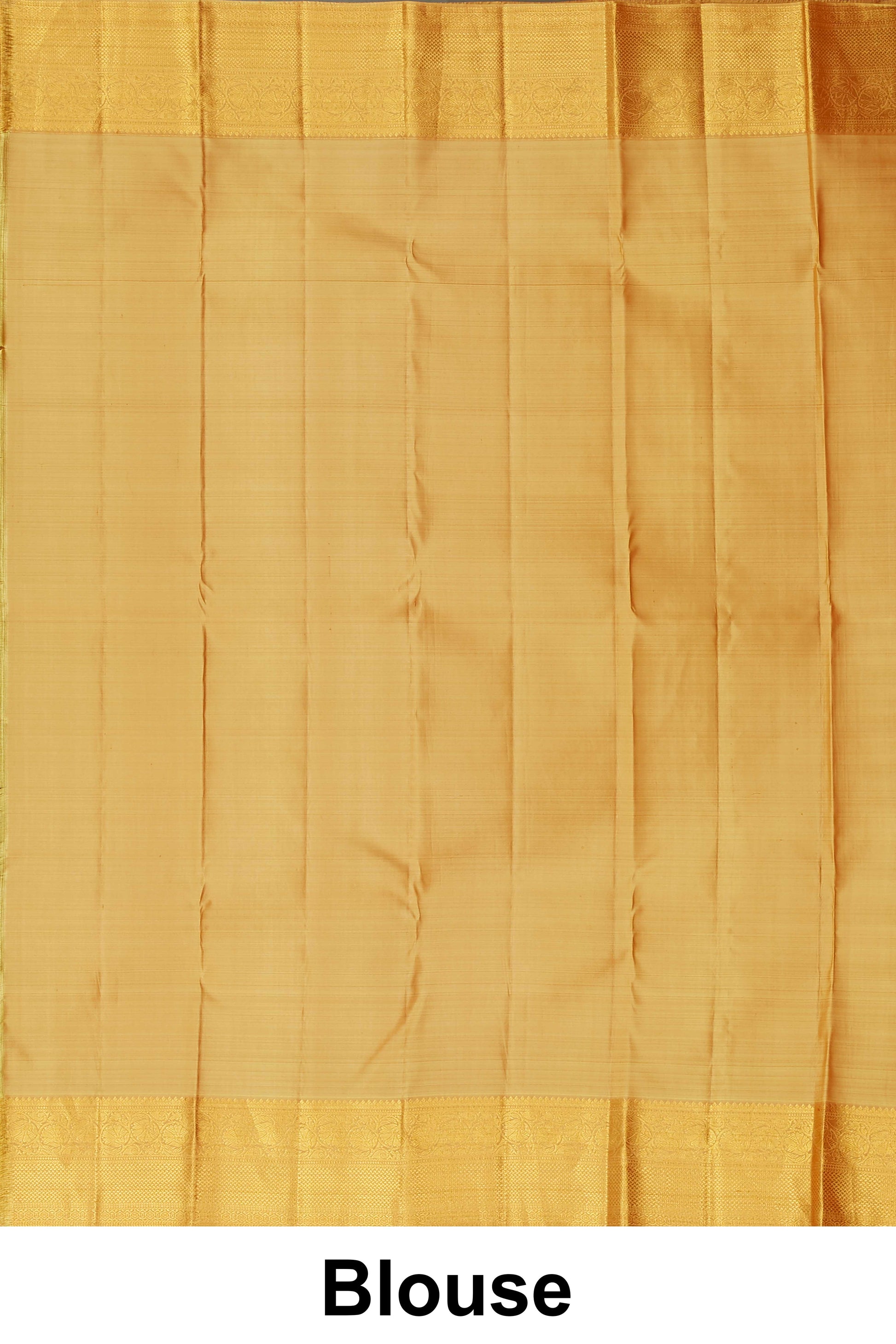 
Traditional gold silk saree