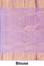 Traditional lavender silk saree