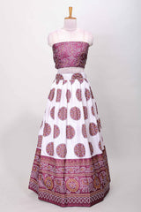 Traditional maroon lehenga wear