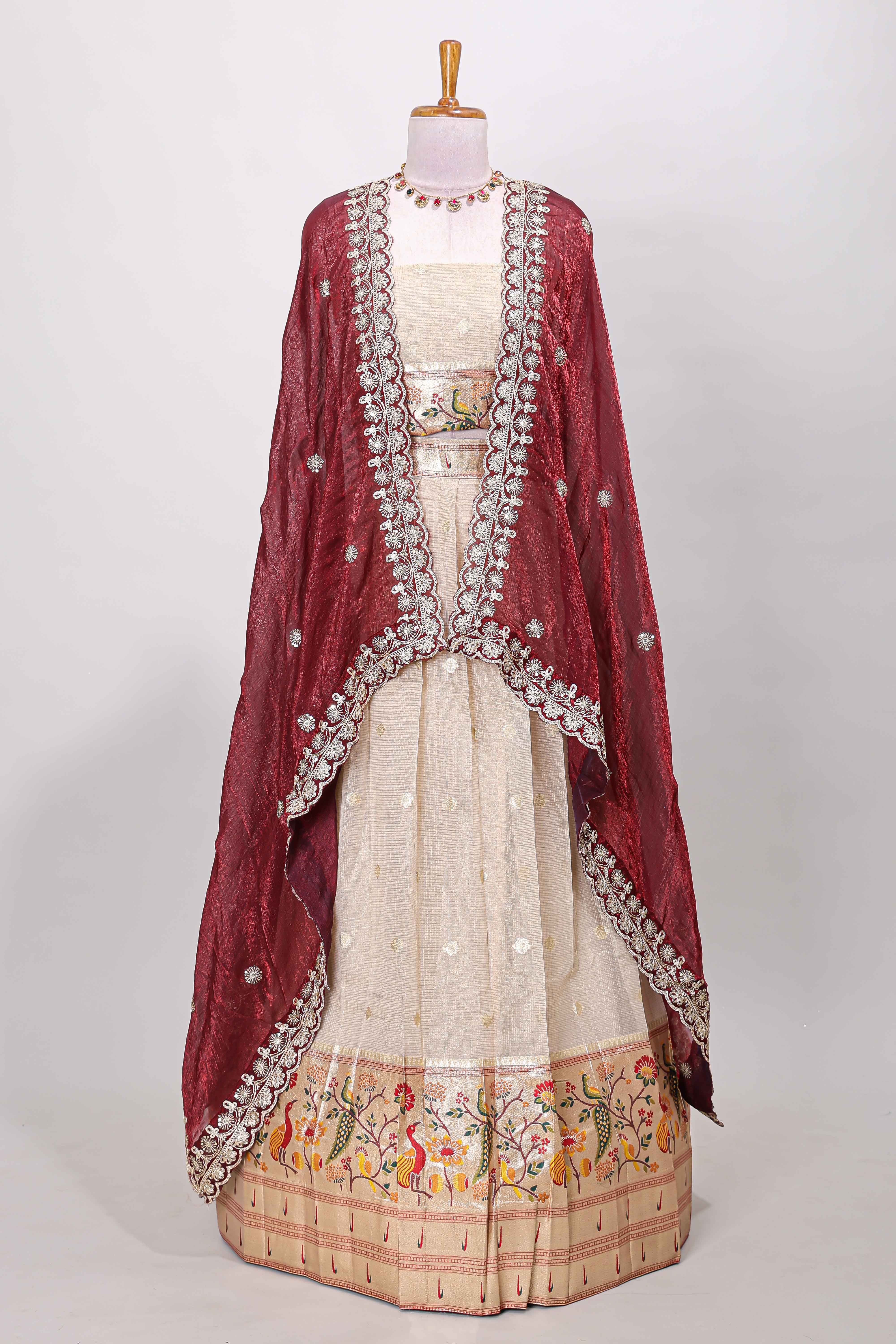 Traditional zari festive wear