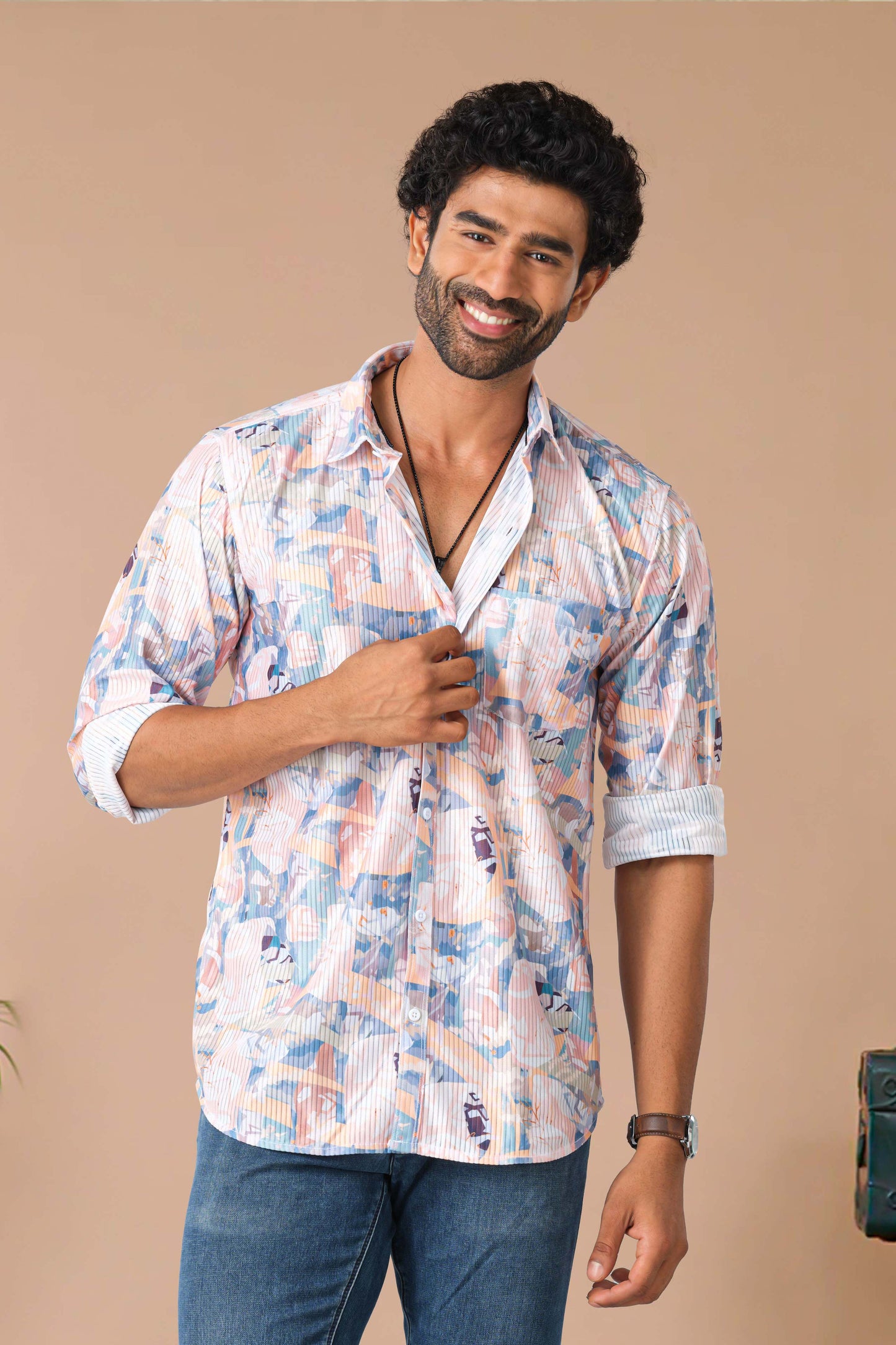 Trendy digital print shirt