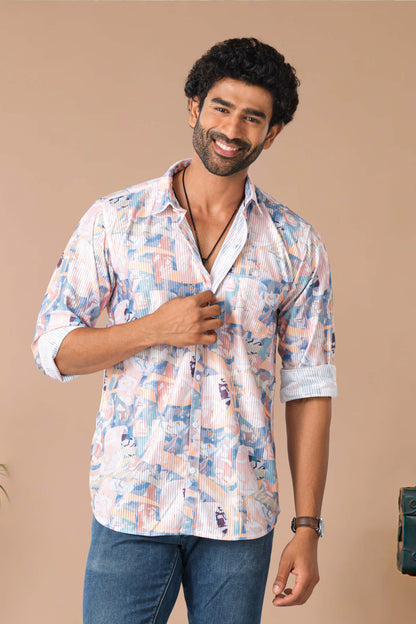 Trendy digital print shirt