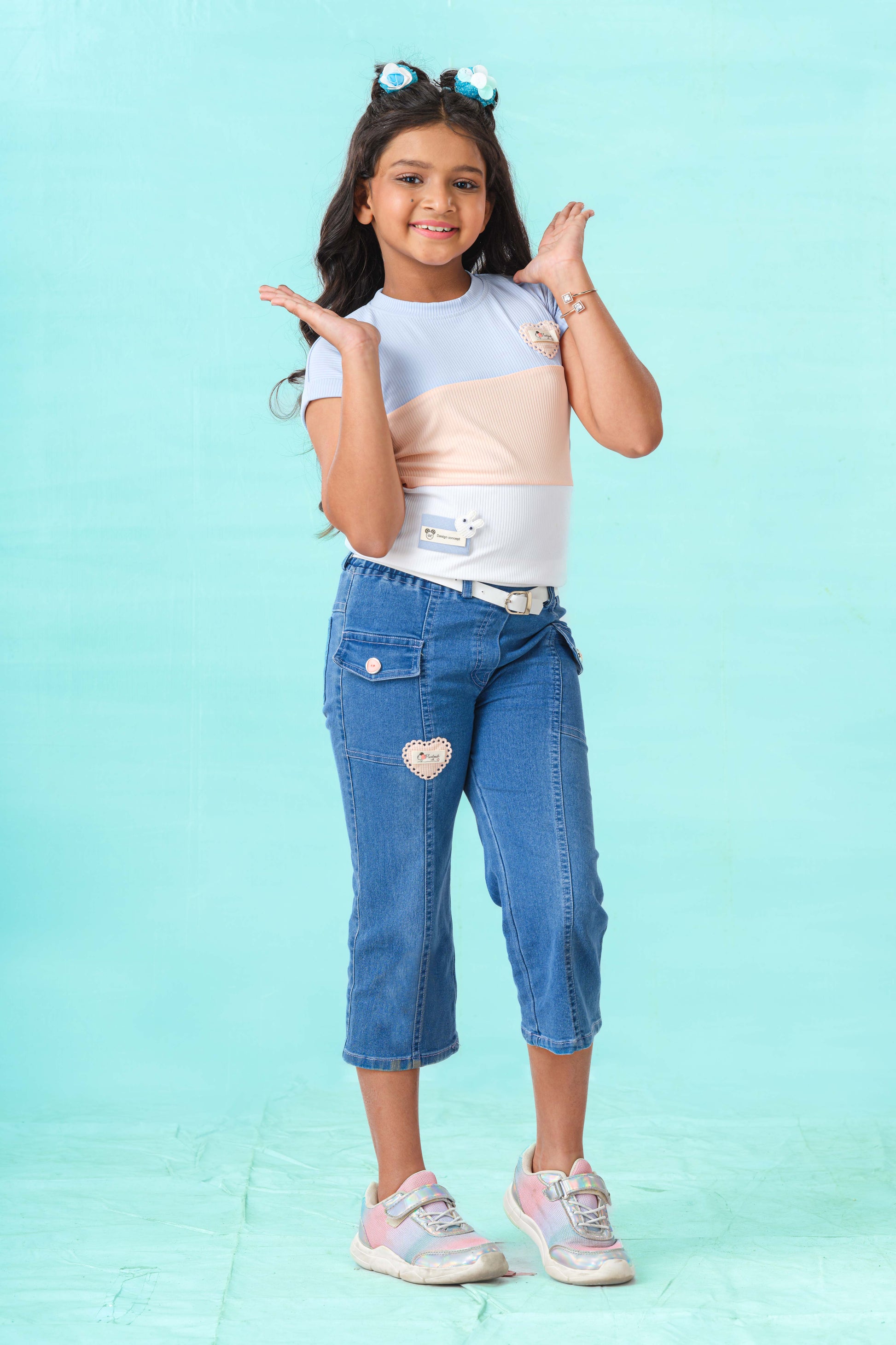 Trendy tshirt and denim fashion set