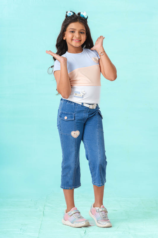 Trendy tshirt and denim fashion set