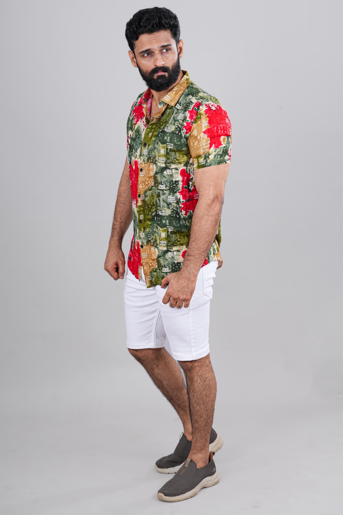 Tropical floral casual shirt