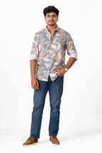 Tropical print fashion shirt