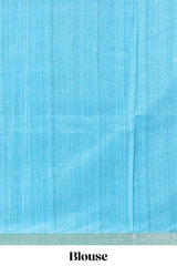 Turquoise dola silk festive saree