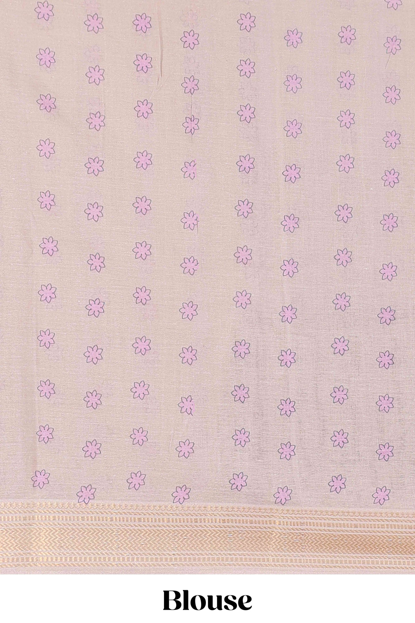 Turquoise traditional Chirala cotton saree floral design
