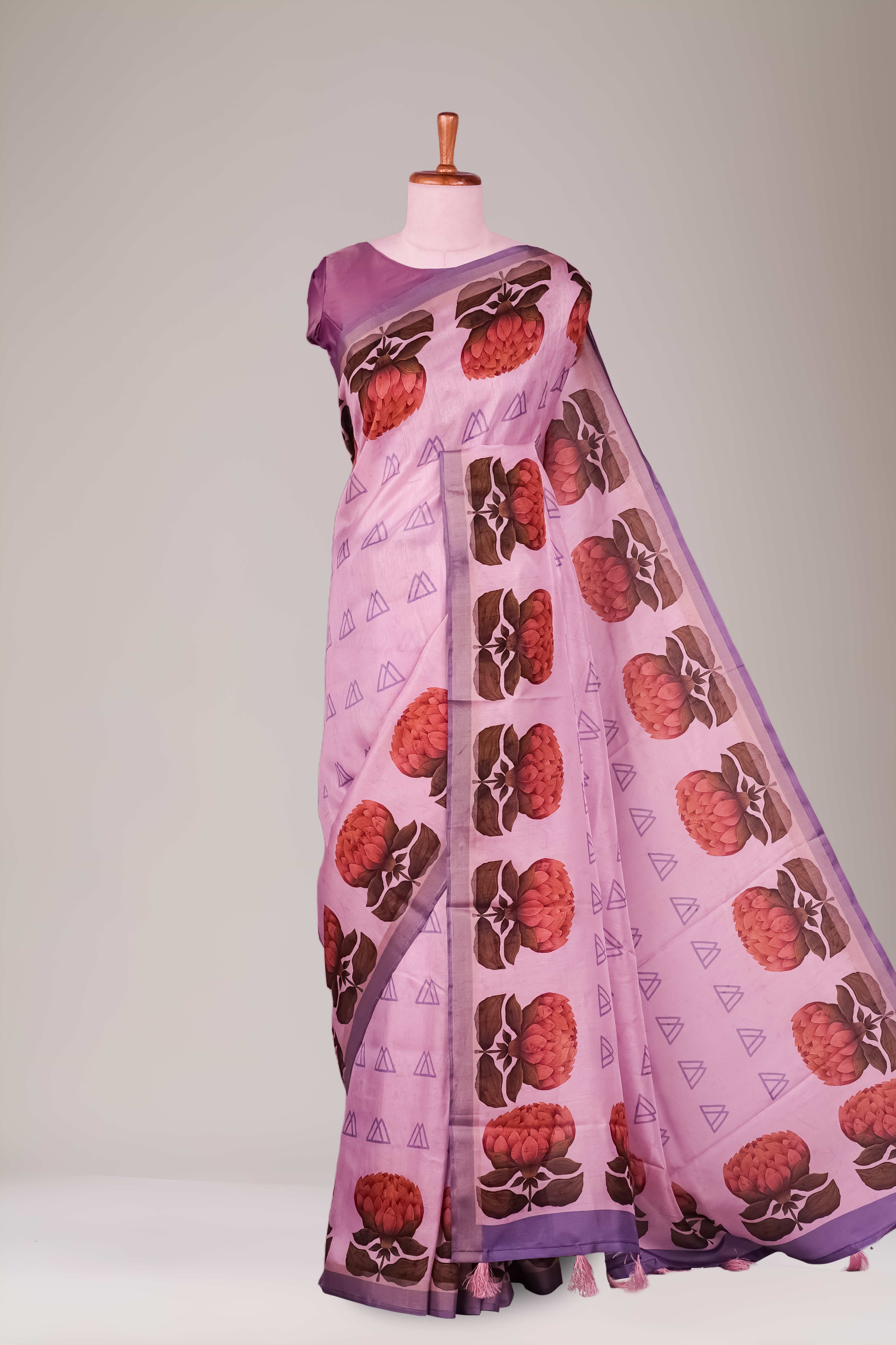 Tussar semi soft fabric