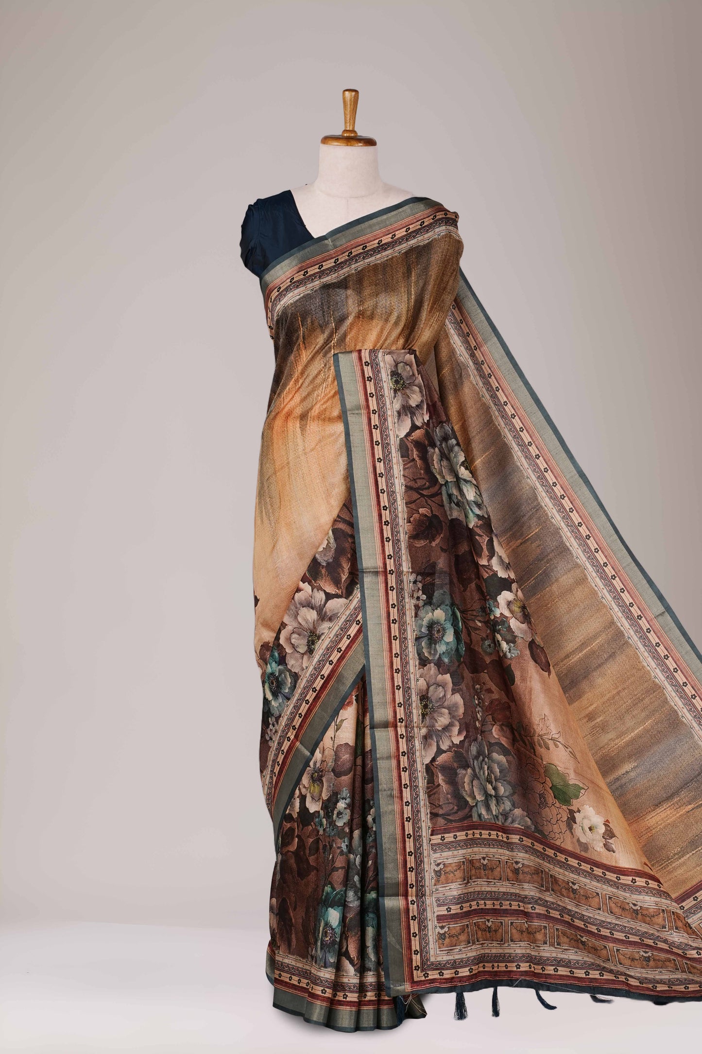 Tussar silk soft texture
