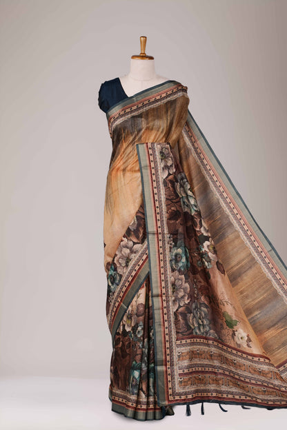 Tussar silk soft texture