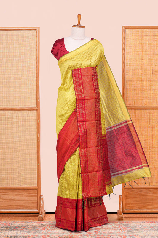 Tussar silk texture