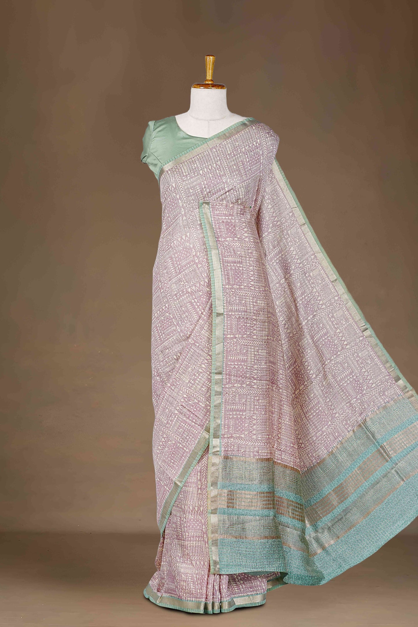 Tussar silk weave saree