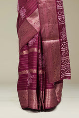 Vine floral pallu