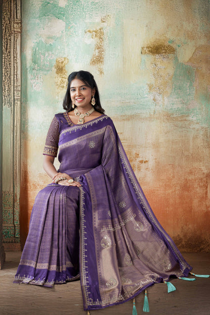 Violet Art Silk