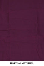 Violet cotton silk festive suit