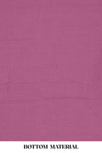 Violet cotton thread work suit