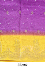Violet dola silk elegant saree