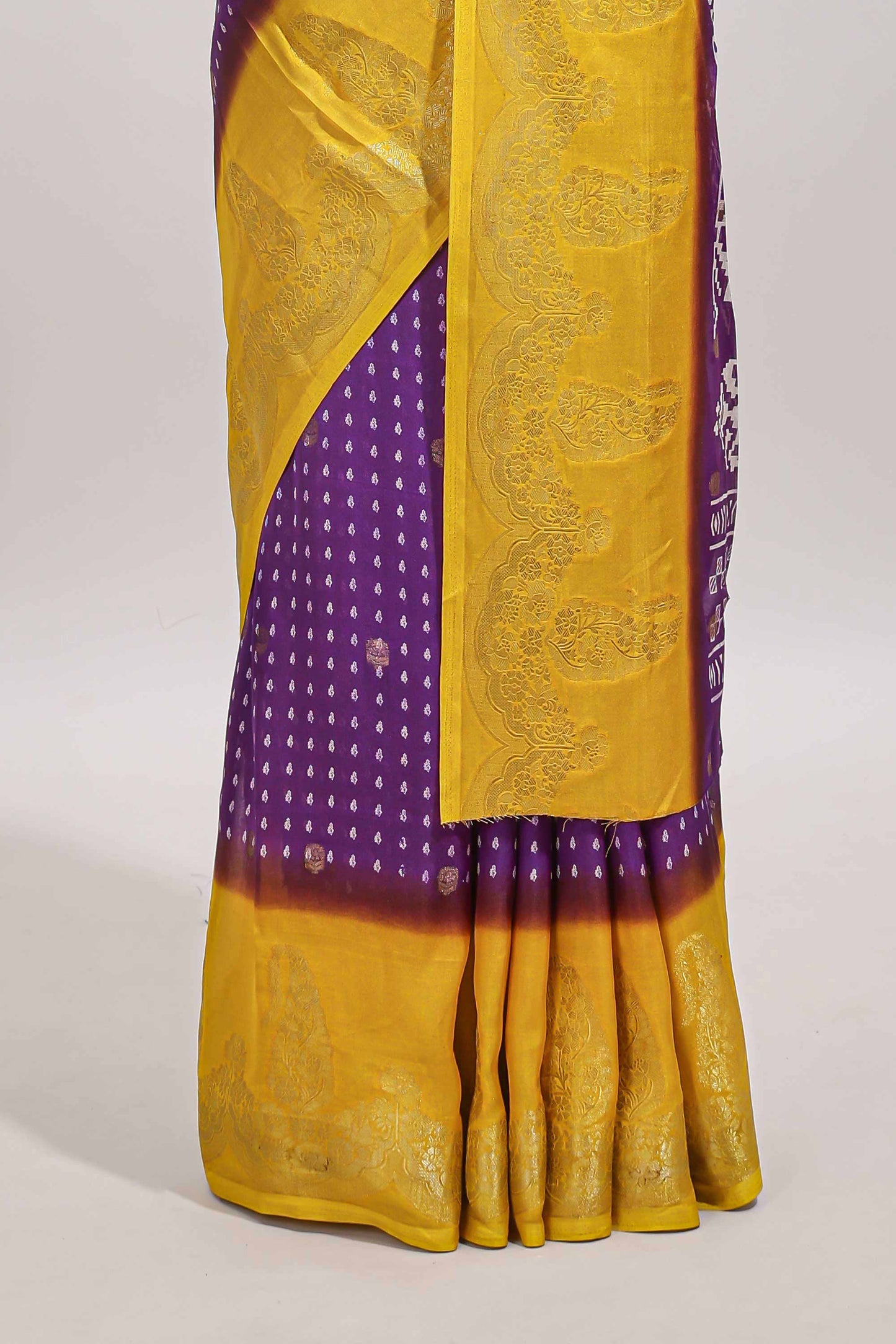 Violet dola silk festive saree