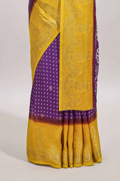 Violet dola silk festive saree
