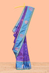 Violet silk soft fabric