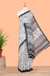 White black khadi cotton