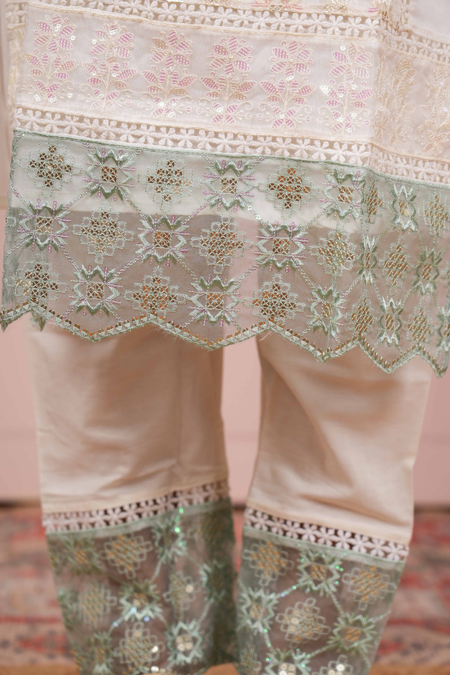 White elegant ethnic wear