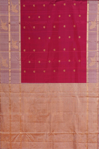 
Wine checked border silk sarees