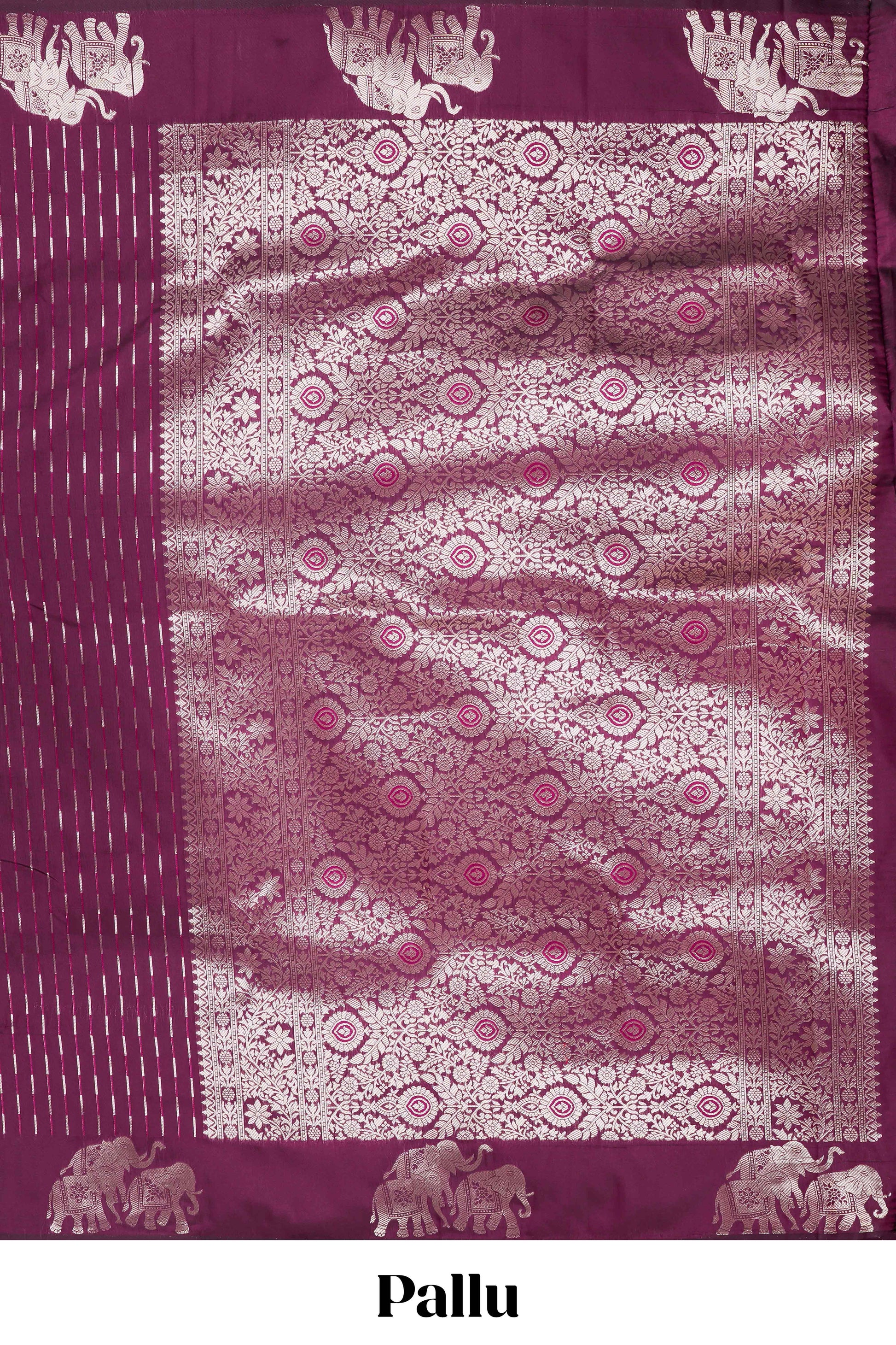 Wine purple semi soft silk celebration saree