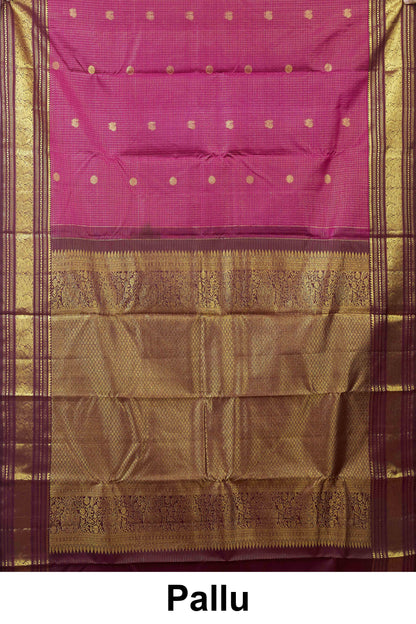 Wine silkssaree with olive border
