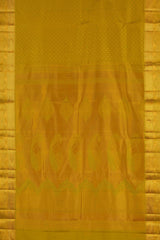 Yellow bridal silk saree