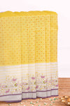 Yellow butta design Chirala cotton saree