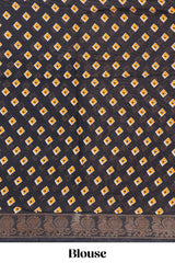  Yellow casual chanderi saree