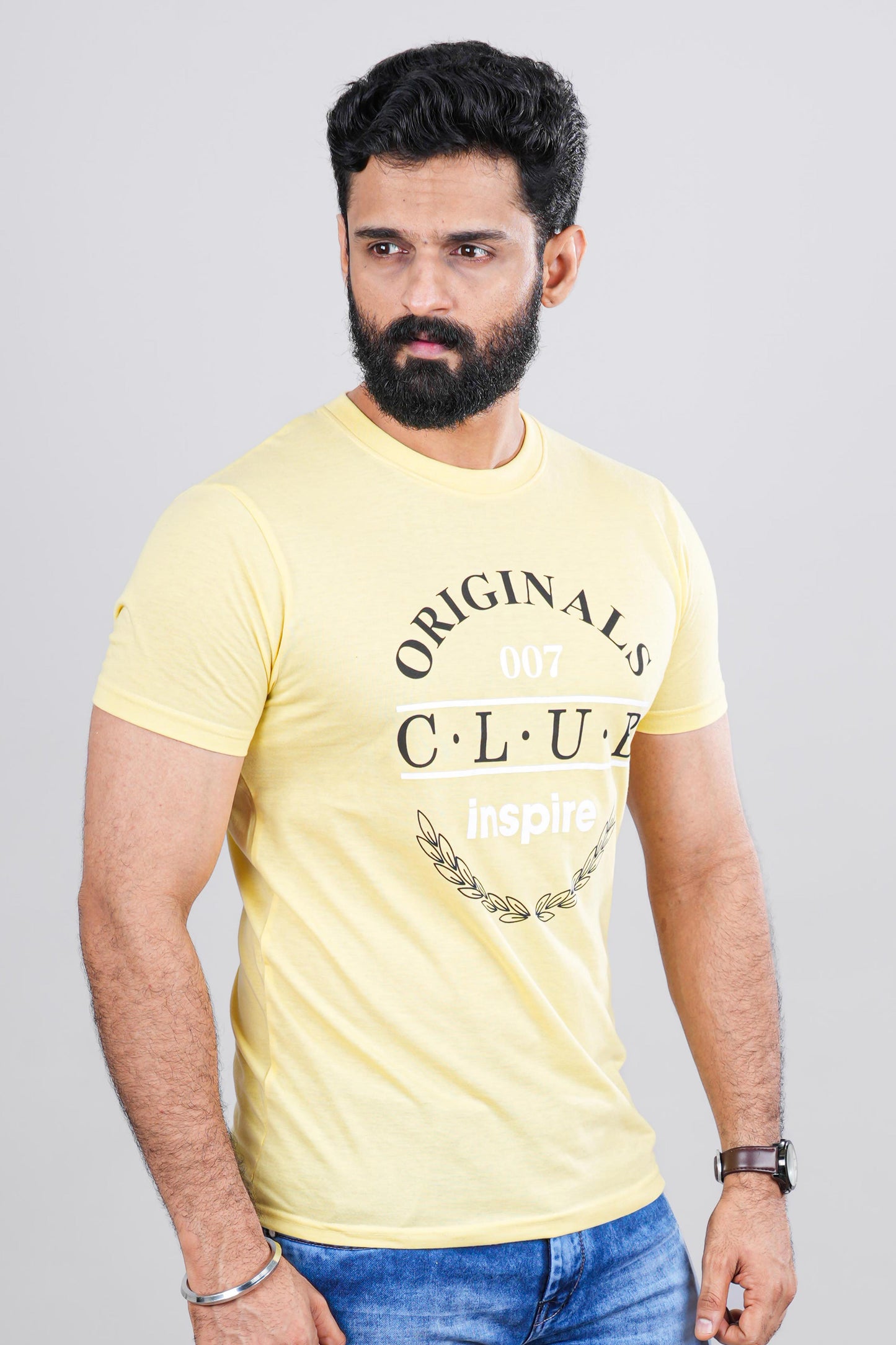Yellow cotton summer tshirt