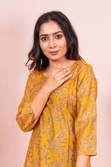 Yellow festive ethnic outfit