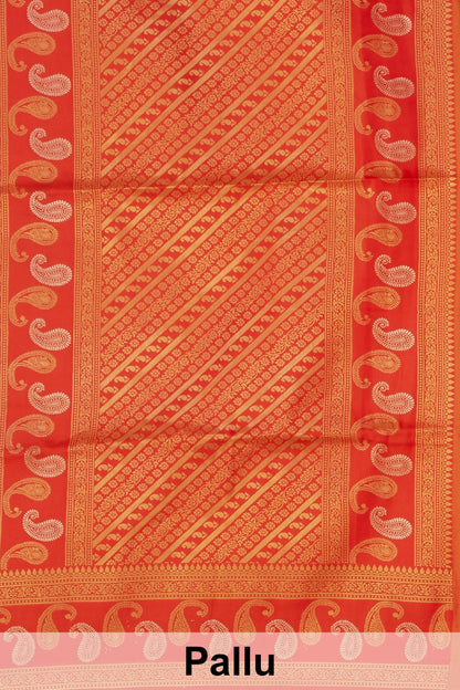 Yellow kathan saree