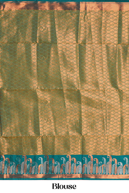 Yellow kathan silk elegant saree