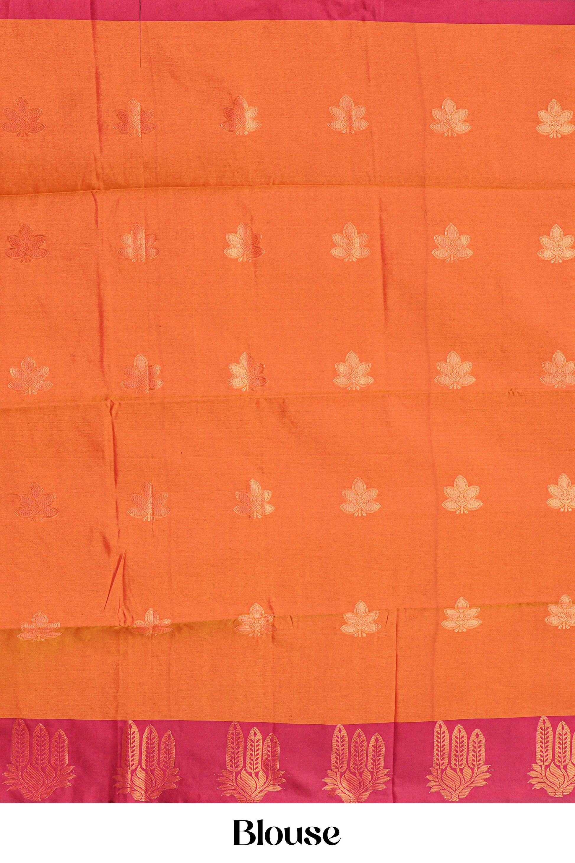 Yellow kathan silk rich pallu saree