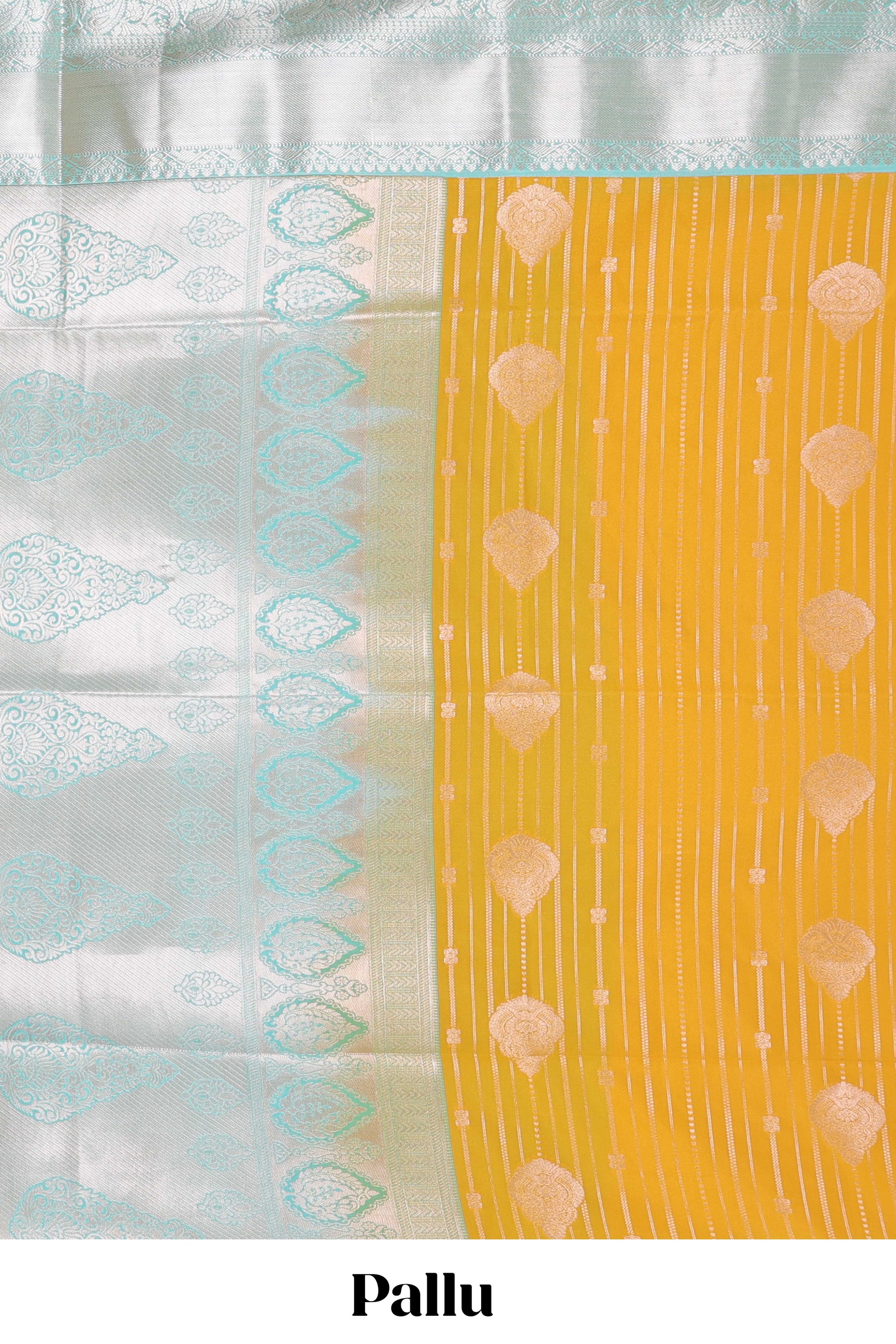 Yellow pallu