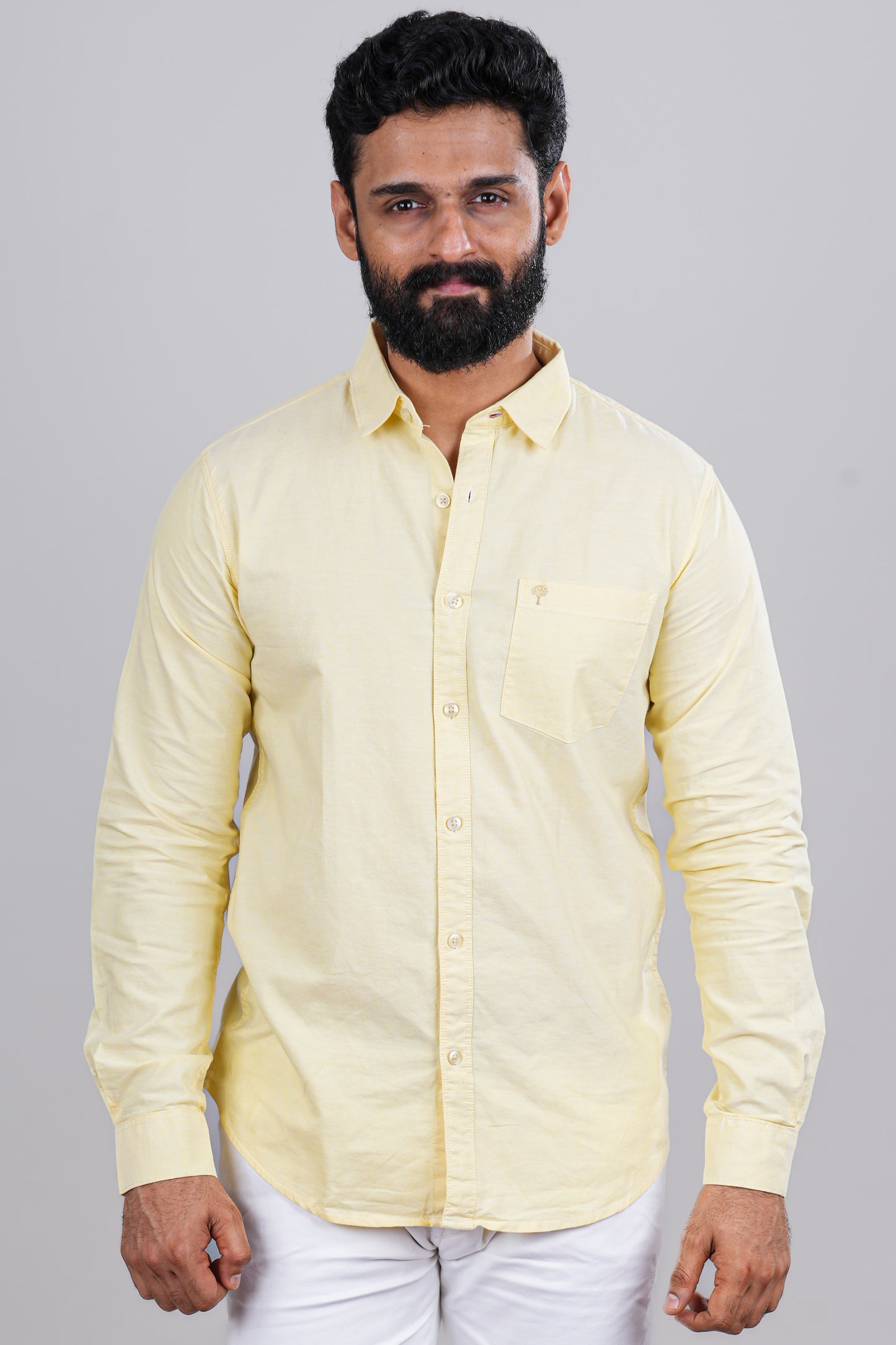 Yellow pattern fashion shirt
