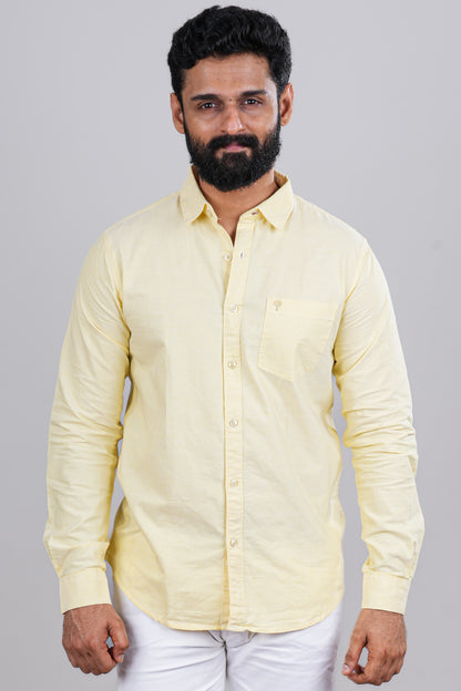 Yellow pattern fashion shirt